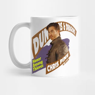 Dungeons & Dragons: Honor Among Thieves Chris Pine as Edgin fan works graphic design by ironpaette Mug